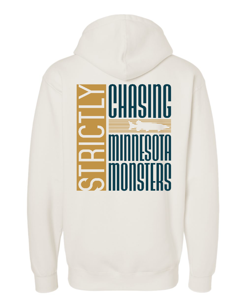 minnesota monsters Chasing Minnesota Monsters Heavyweight Hoodie – Strictly Fishing